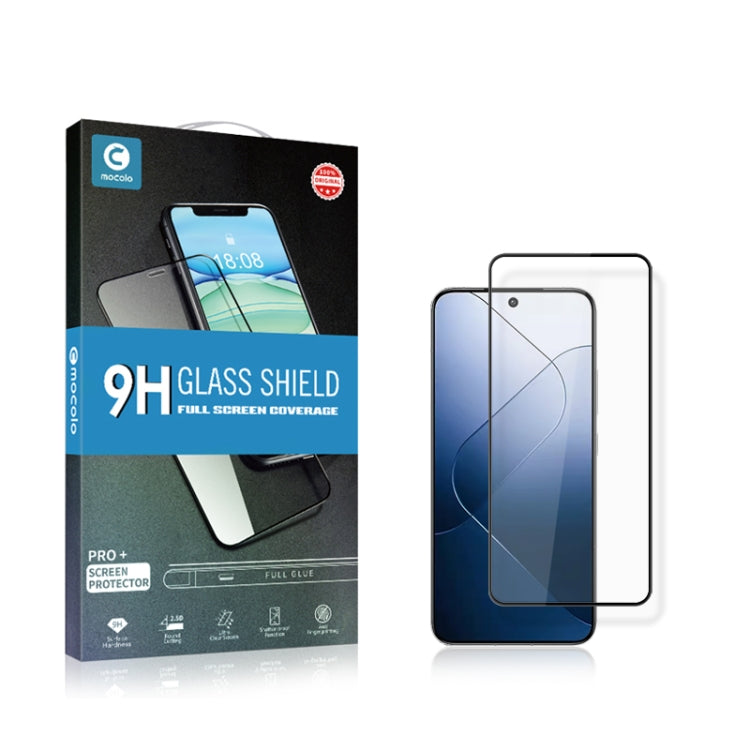 For Xiaomi 14 mocolo 2.5D Full Glue Full Cover Tempered Glass Film by mocolo