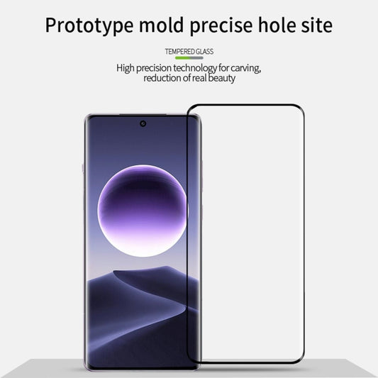 For OPPO Find X7 MOFI 9H 3D Hot Bending Tempered Glass Film(Black) by MOFI