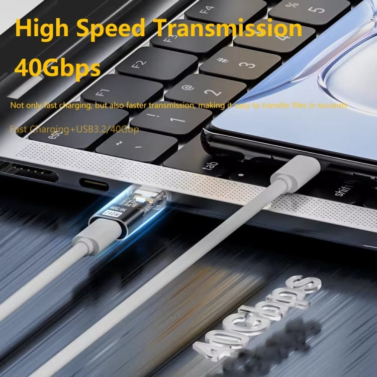 8 Pin Male to Type-C Female 35W Data Transmission Charging Converter Adapter by buy2fix