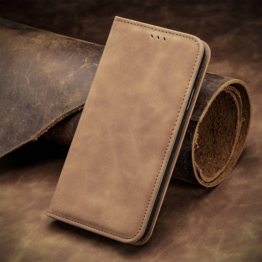 For Google Pixel 9 Retro Skin Feel Magnetic Flip Leather Phone Case(Brown) by buy2fix