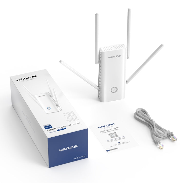 Wavlink WN583AX3 AX3000 Dual Band WiFi Repeater/AP/Router/Mesh Mode WiFi Extender, Plug:AU Plug by WAVLINK