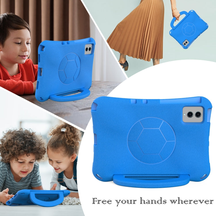 For Lenovo Tab M11 / Xiaoxin Pad 11 2024 Handle Football Shaped EVA Shockproof Tablet Case(Blue) by buy2fix