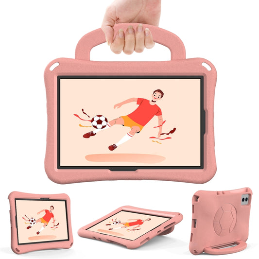 For Lenovo Tab M11 / Xiaoxin Pad 11 2024 Handle Football Shaped EVA Shockproof Tablet Case(Light Pink) by buy2fix