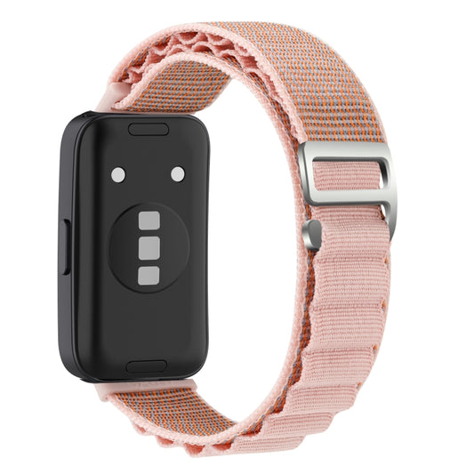 For Huawei Band 8 / 9 Loop Nylon Watch Band(Pink) by buy2fix