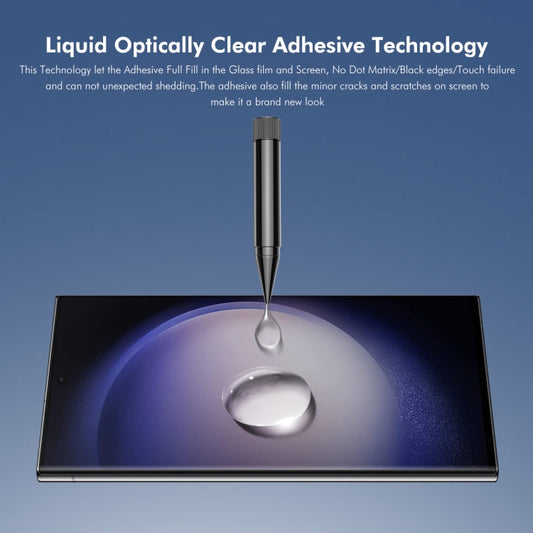 For Samsung Galaxy S23 Ultra 5G 2pcs ENKAY Hat-Prince UV Full Glue Tempered Glass Film by ENKAY