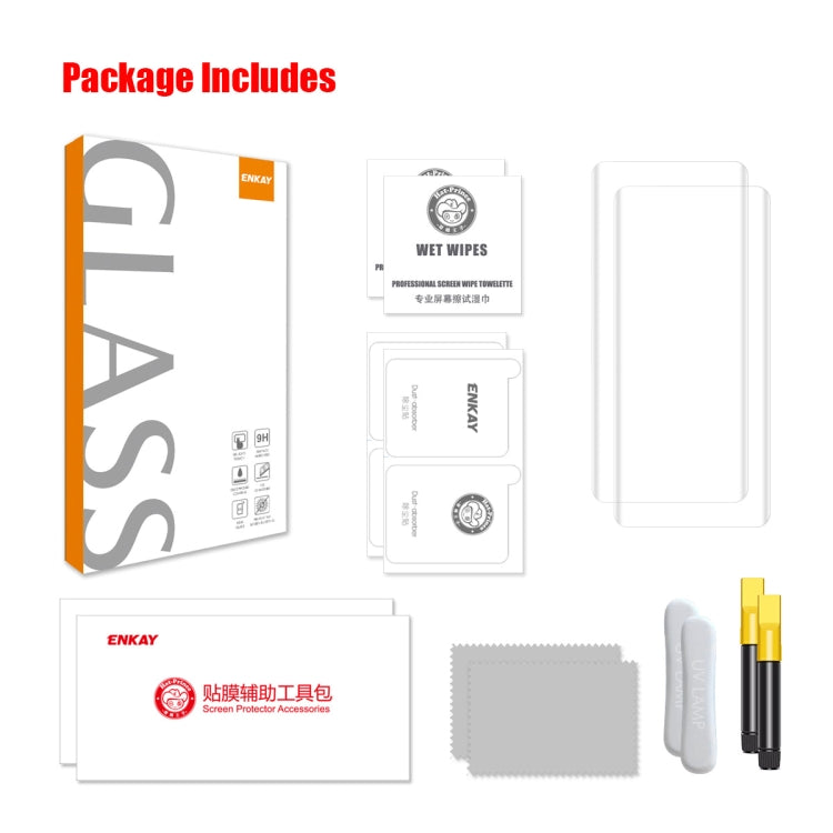 For Huawei Pura 70 Pro / 70 Pro+ / 70 Ultra 2pcs ENKAY Hat-Prince UV Full Glue Tempered Glass Film - Huawei Tempered Glass by ENKAY | Online Shopping UK | buy2fix