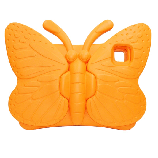 For iPad Pro 11 2025 / 2024 Butterfly Bracket Kids EVA Shockproof Tablet Case(Orange) by buy2fix