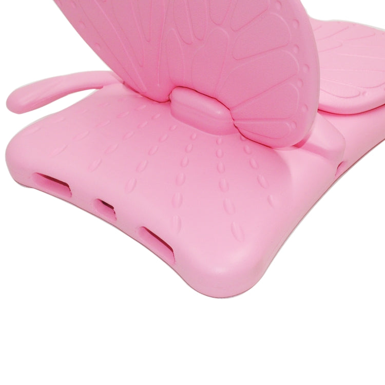 For iPad Pro 11 2025 / 2024 Butterfly Bracket Kids EVA Shockproof Tablet Case(Pink) by buy2fix