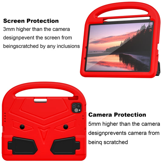 For iPad Air 11 2025 / 2024 Sparrow Style Shockproof Kickstand EVA Tablet Case(Red) by buy2fix