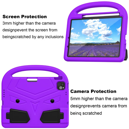 For iPad Air 11 2025 / 2024 Sparrow Style Shockproof Kickstand EVA Tablet Case(Purple) by buy2fix