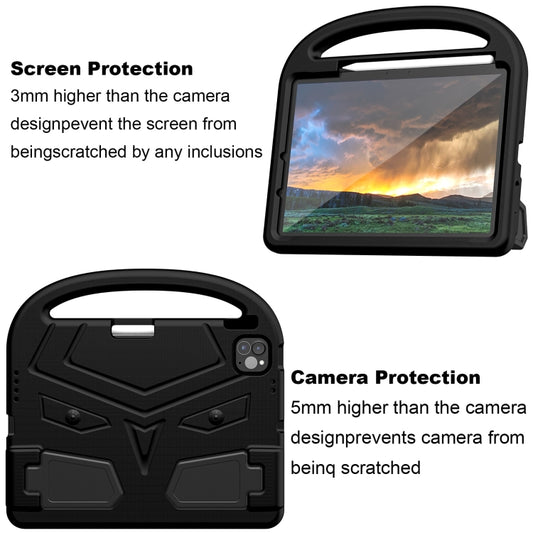 For iPad Pro 11 2025 / 2024 Sparrow Style Shockproof Kickstand EVA Tablet Case(Black) by buy2fix