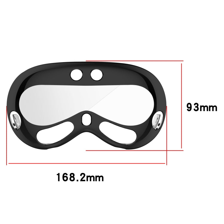 For Apple Vision Pro Electroplated TPU Protective Case VR Glasses Accessories(Black) by buy2fix