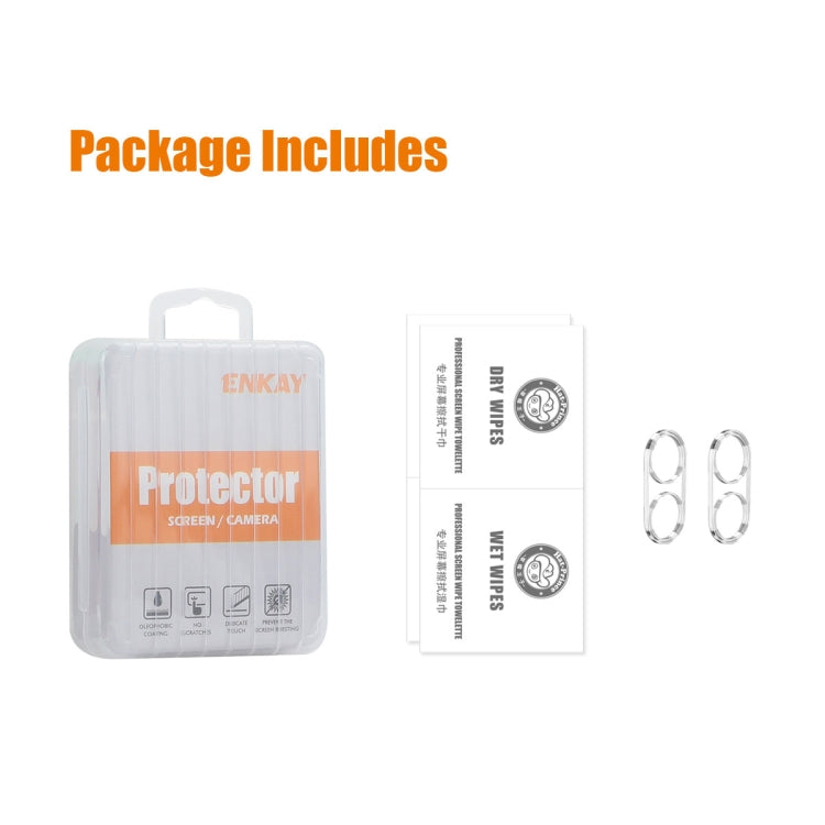 For Nothing CMF Phone 1 2pcs ENKAY 9H Rear Camera Lens Tempered Glass Film(Transparent) - Other by ENKAY | Online Shopping UK | buy2fix