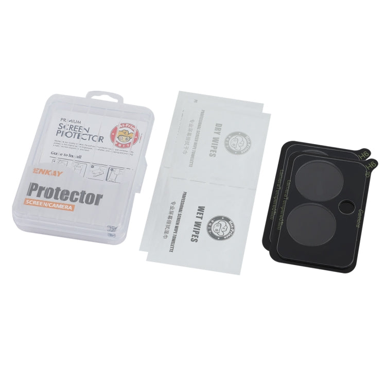 For OPPO Reno11 F / F25 Pro 2pcs ENKAY 9H Rear Camera Lens Tempered Glass Film(Transparent) by ENKAY