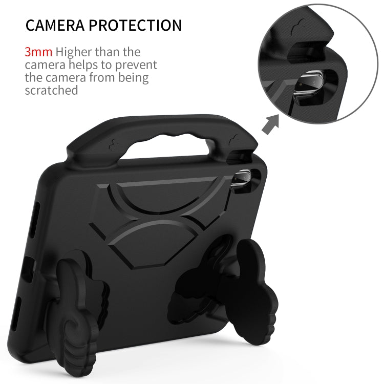 For iPad Air 11 2025 / 2024 Children EVA Shockproof Tablet Case with Thumb Bracket(Black) by buy2fix