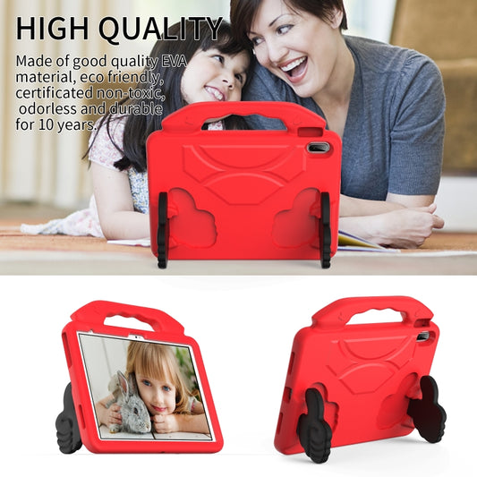 For iPad Air 11 2025 / 2024 Children EVA Shockproof Tablet Case with Thumb Bracket(Red) by buy2fix