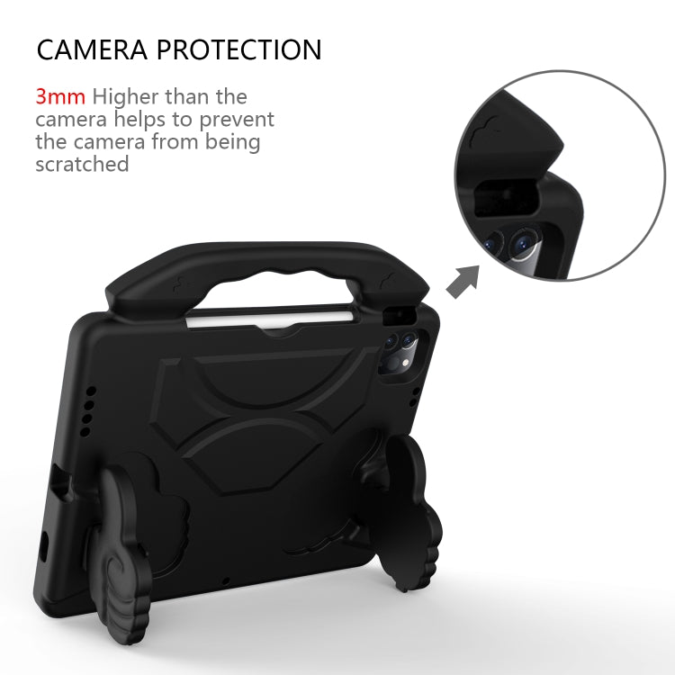 For iPad Pro 11 2025 / 2024 Children EVA Shockproof Tablet Case with Thumb Bracket(Black) by buy2fix