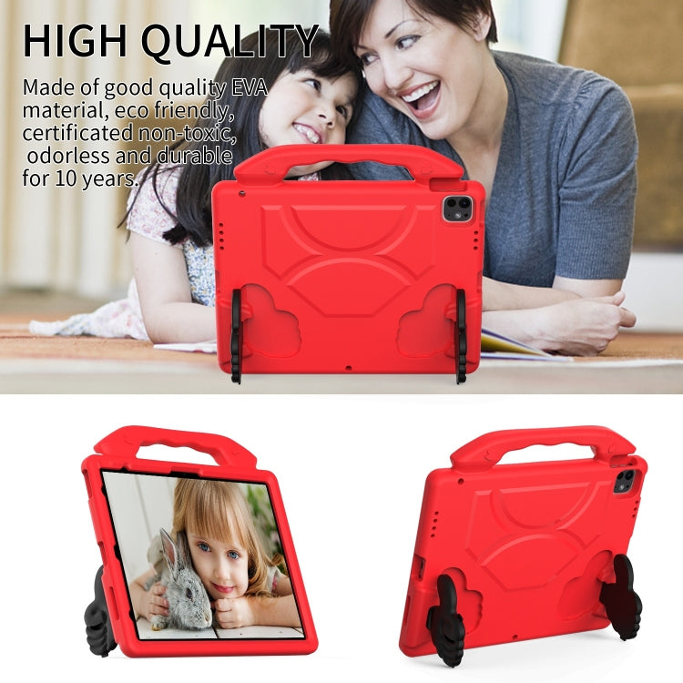 For iPad Pro 13 2025 / 2024 Children EVA Shockproof Tablet Case with Thumb Bracket(Red) by buy2fix