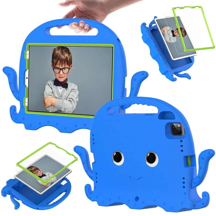 For iPad Air 11 2025 / 2024 Octopus Style EVA Hybrid PC Shockproof Tablet Case with Strap(Blue) by buy2fix