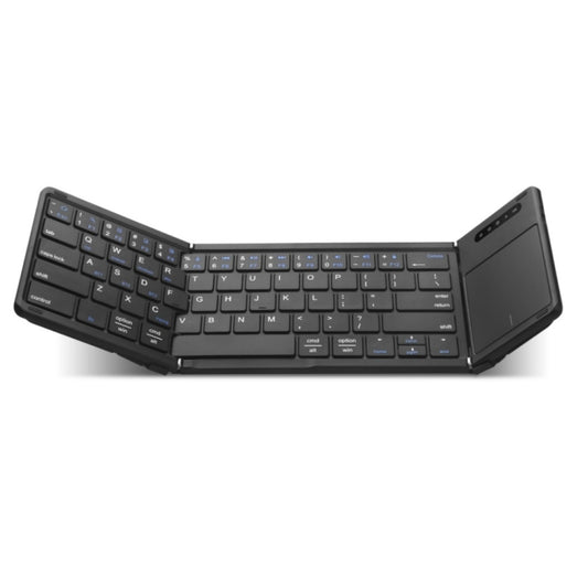 B077T With Touchpad Foldable PU Leather Wireless Bluetooth Keyboard by buy2fix