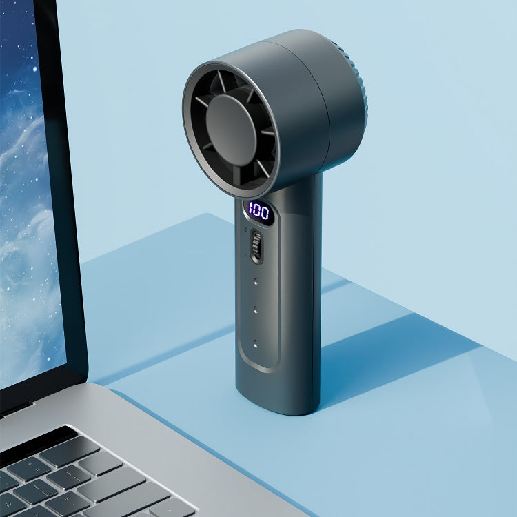 FC1 100 Wind Speed Levels Summer Cooler Desktop Fan Turbine Handheld Fan(White) by buy2fix