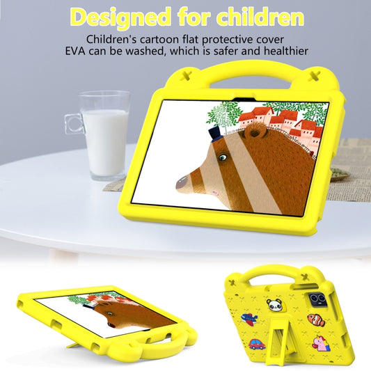 For Teclast M50 HD 10.1 / M50 Pro 10.1 2023 Handle Kickstand Children EVA Shockproof Tablet Case(Yellow) - Teclast by buy2fix | Online Shopping UK | buy2fix