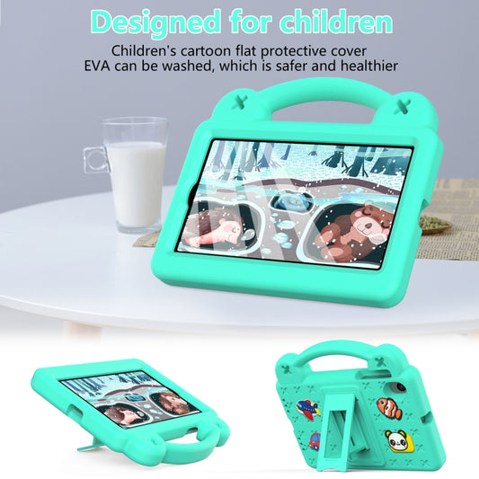 For Walmart Onn 7.0 Gen4 2024 Handle Kickstand Children EVA Shockproof Tablet Case(Mint Green) by buy2fix