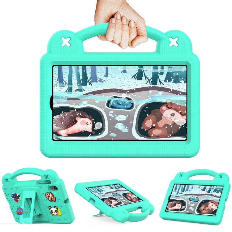 For Walmart Onn 7.0 Gen4 2024 Handle Kickstand Children EVA Shockproof Tablet Case(Mint Green) by buy2fix