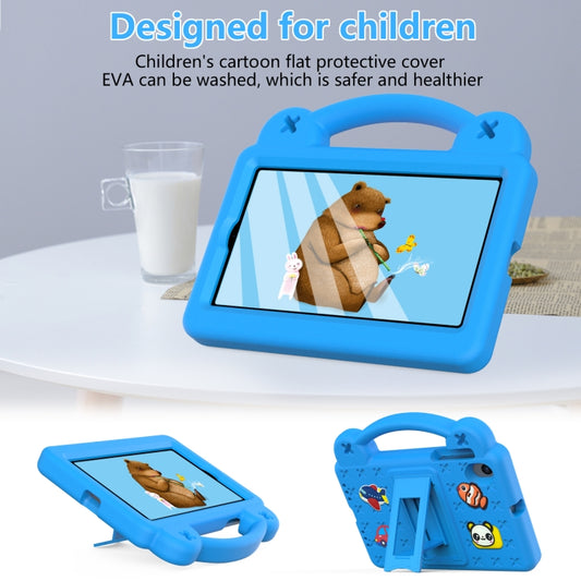 For Walmart Onn 7.0 Gen4 2024 Handle Kickstand Children EVA Shockproof Tablet Case(Sky Blue) by buy2fix
