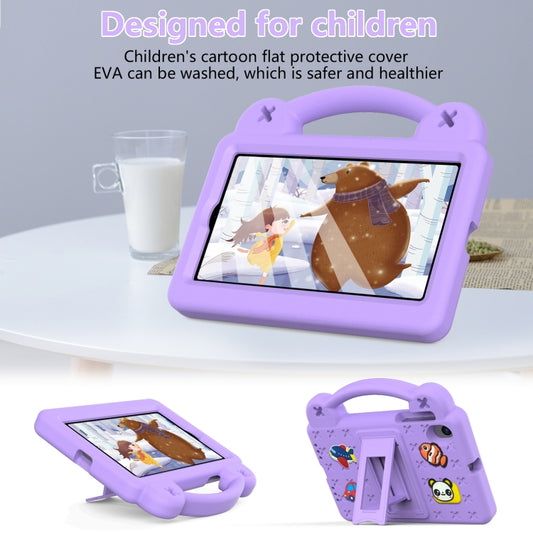 For Walmart Onn 7.0 Gen4 2024 Handle Kickstand Children EVA Shockproof Tablet Case(Light Purple) by buy2fix