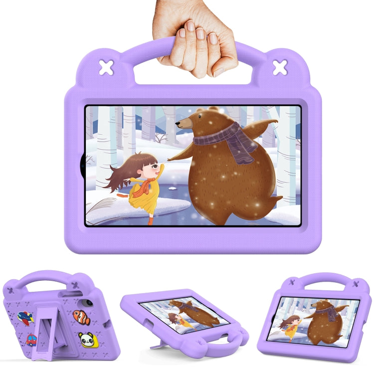 For Walmart Onn 7.0 Gen4 2024 Handle Kickstand Children EVA Shockproof Tablet Case(Light Purple) by buy2fix