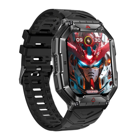 KR82 2.1 inch Color Screen Smart Watch, Support Bluetooth Call / Health Monitoring(Black) by buy2fix