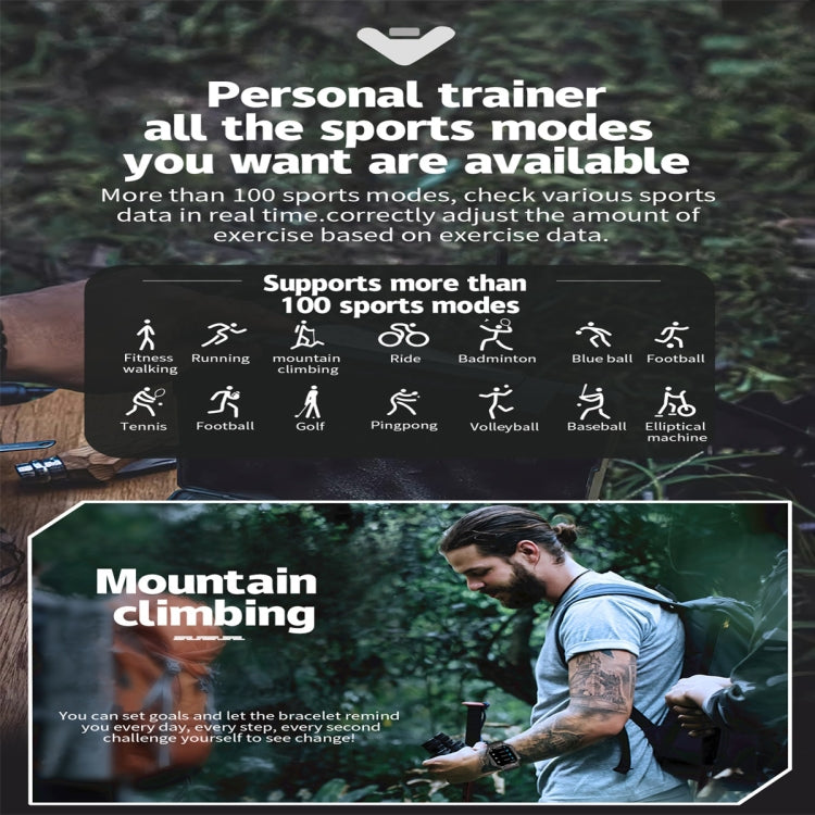 KR82 2.1 inch Color Screen Smart Watch, Support Bluetooth Call / Health Monitoring(Black) by buy2fix