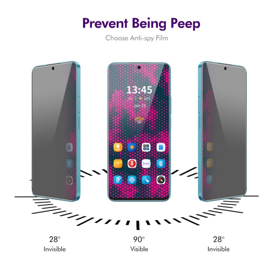 For Honor 90 GT 2pcs ENKAY Hat-Prince 28 Degree Anti-peeping Privacy Tempered Glass Film - Honor Tempered Glass by ENKAY | Online Shopping UK | buy2fix