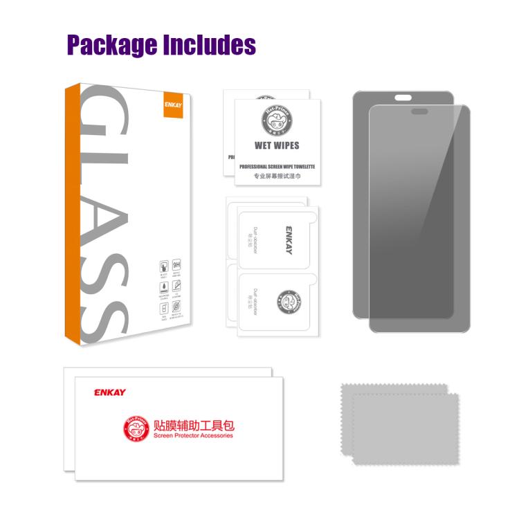 For Honor 400 Lite Global 2pcs ENKAY Hat-Prince 28 Degree Anti-peeping Privacy Tempered Glass Film - Honor Tempered Glass by ENKAY | Online Shopping UK | buy2fix