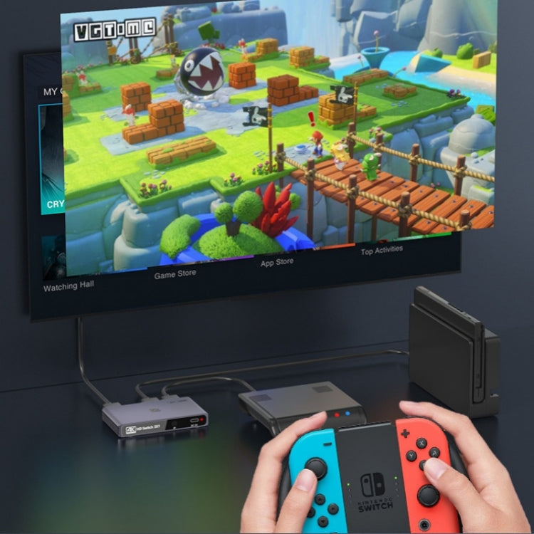 Q301 4K / 60hz HD Video Aluminum Alloy Adapter 3 Input 1 Output HDMI Switcher by buy2fix