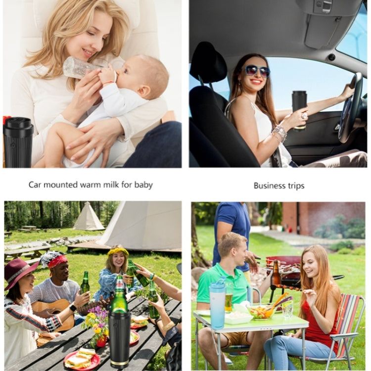 IDZ016 Car Drinking Cup Keep Water Cold / Warm Home Water Bottle, BPA-free, No FDA(White) by buy2fix