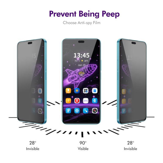 For Honor 400 Lite Global 2pcs ENKAY Hat-Prince 28 Degree Anti-peeping Privacy Silk Print Tempered Glass Film - Honor Tempered Glass by ENKAY | Online Shopping UK | buy2fix