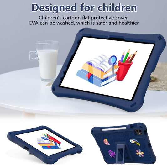 For iPad Air 11 2025 / 2024 Hi Baby EVA Full Body Tablet Case with Strap(Navy Blue) by buy2fix
