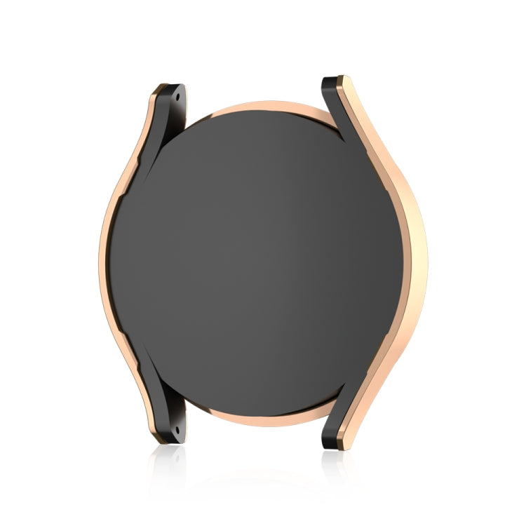 For Samsung Galaxy Watch 7 40mm Single Diamond Hollow PC Watch Protective Case(Black) by buy2fix