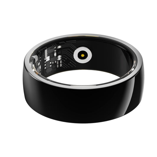 R09M SIZE 22 Smart Ring, Support Health Monitoring / Care For Families(Black) by buy2fix