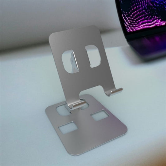 YY-026 Foldable Aluminum Alloy Desktop Phone Stand(Black) - Desktop Holder by buy2fix | Online Shopping UK | buy2fix