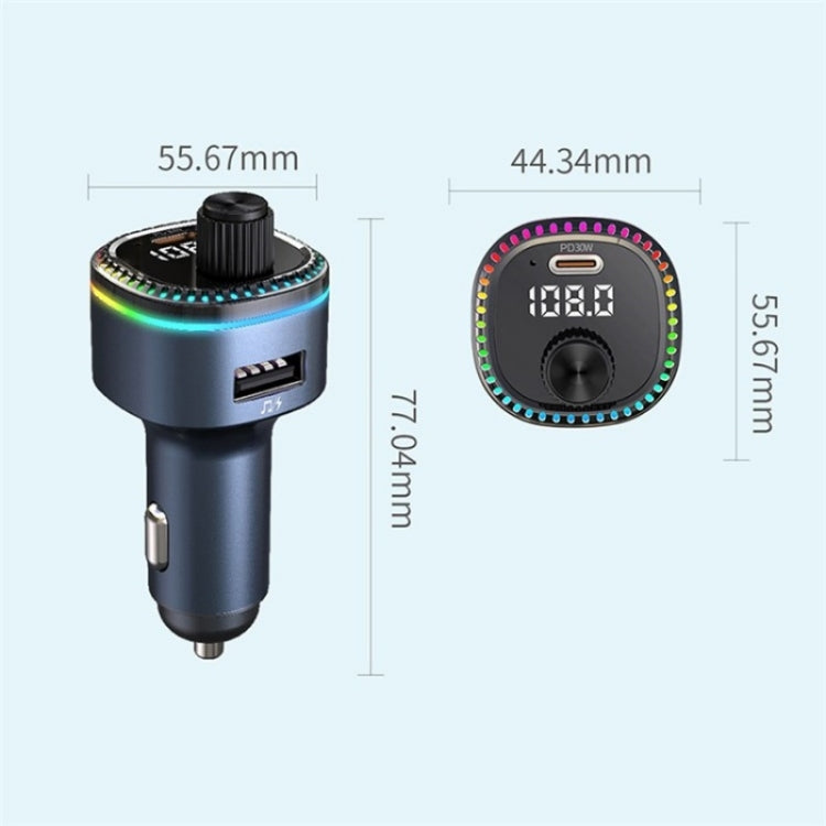 C58 Car MP3 Music Player Type-C + USB Car Charger Bluetooth Adapter FM Transmitter by buy2fix