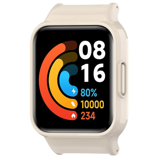 For Redmi Watch 4 Half Pack PC Watch Protective Case(Creamy White) by buy2fix