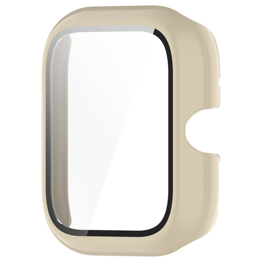 For vivo Watch GT PC + Tempered Glass Film Integrated Watch Protective Case(Ivory White) by buy2fix