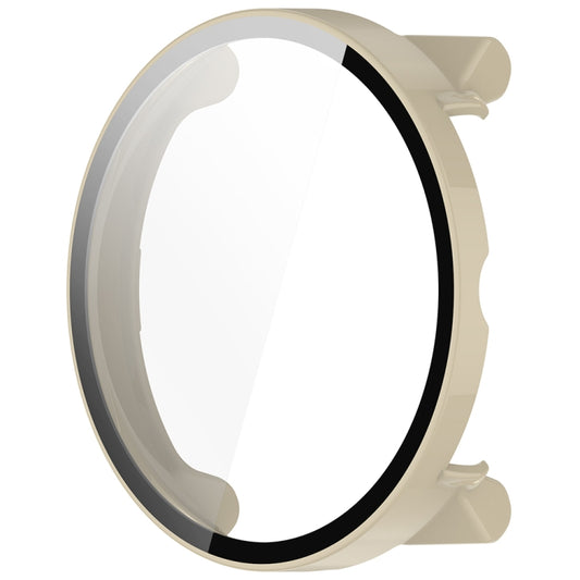 For Suunto Race PC + Tempered Glass Film Integrated Watch Protective Case(Ivory White) by buy2fix