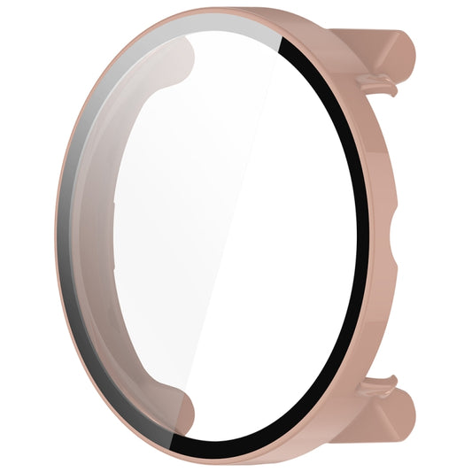 For Suunto Race PC + Tempered Glass Film Integrated Watch Protective Case(Pink) by buy2fix