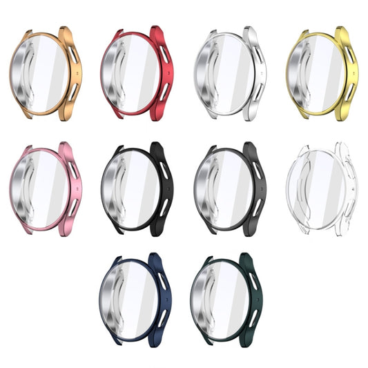 For Samsun Galaxy Watch 7 40mm Full Coverage TPU Electroplated Watch Protective Case(Green) by buy2fix