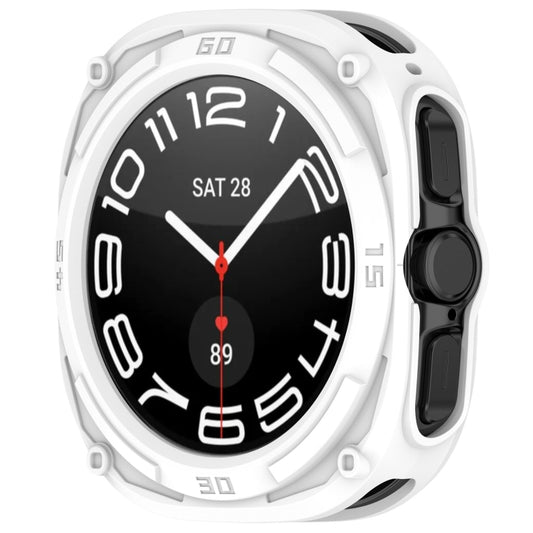 For Samsung Galaxy Watch Ultra 47mm / Ultra 2025 Armored TPU Watch Protective Cover(White) by buy2fix