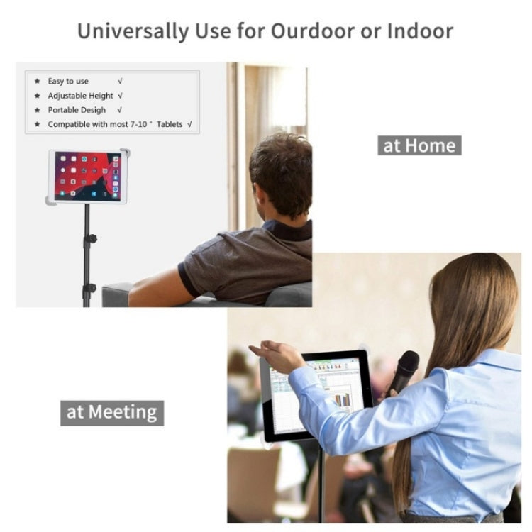 XWJ-LP002 For 7.9-12 inch Tablet Portable 360 Degree Rotation Aluminum Alloy Tripod by buy2fix